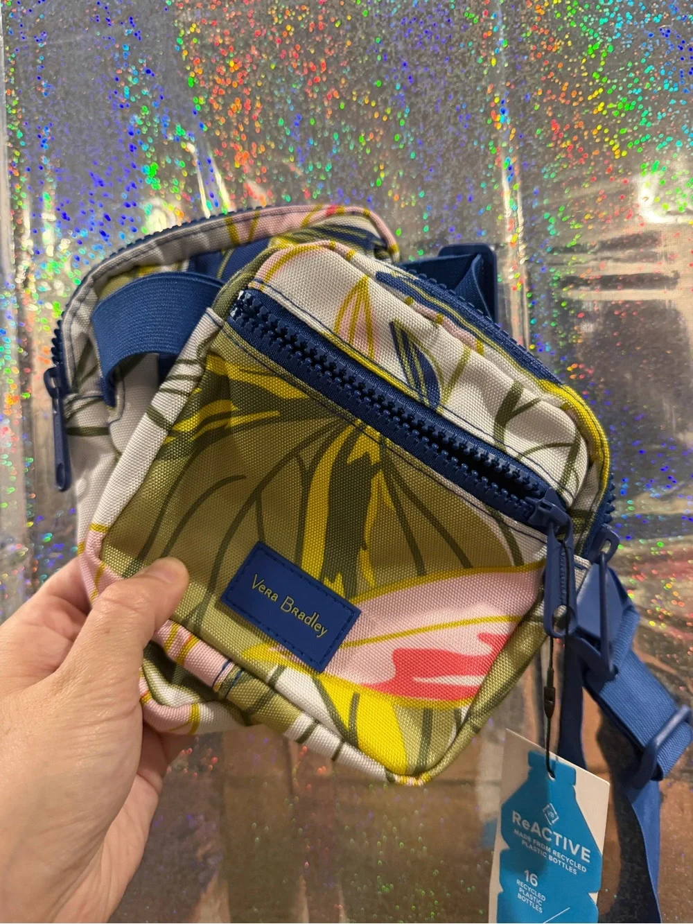 NWT Vera Bradley ReActive Belt Bag Crossbody Tropical Floral MSRP $50